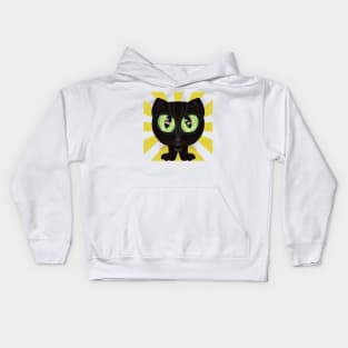 In your Face Morning Wake Cat Kids Hoodie